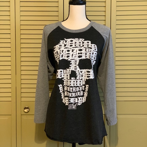 Ink Detroit Raglan Baseball Tee - Unisex - Picture 2 of 7